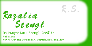 rozalia stengl business card
