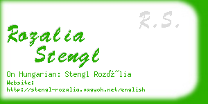 rozalia stengl business card